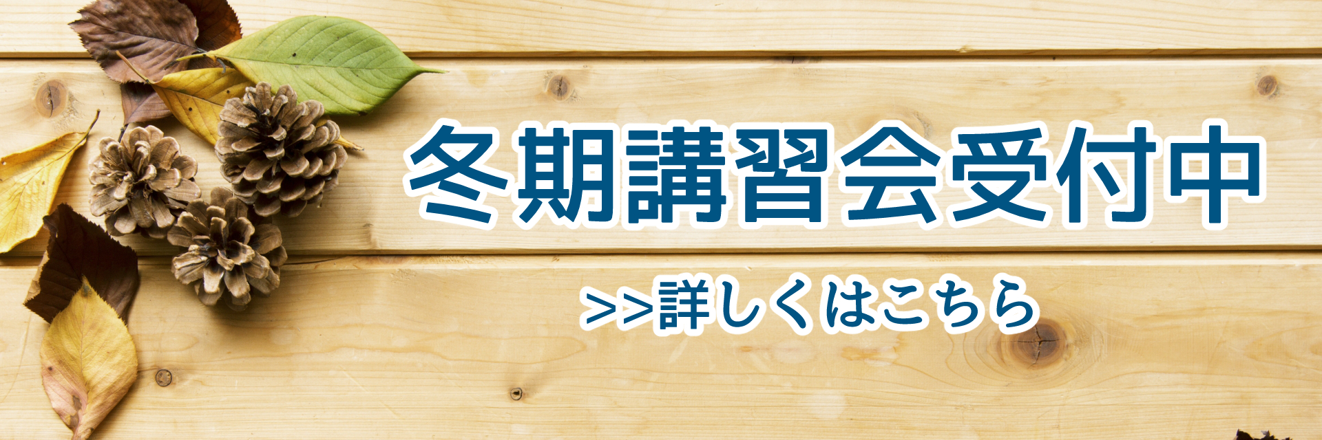 冬期講習の受付始めました